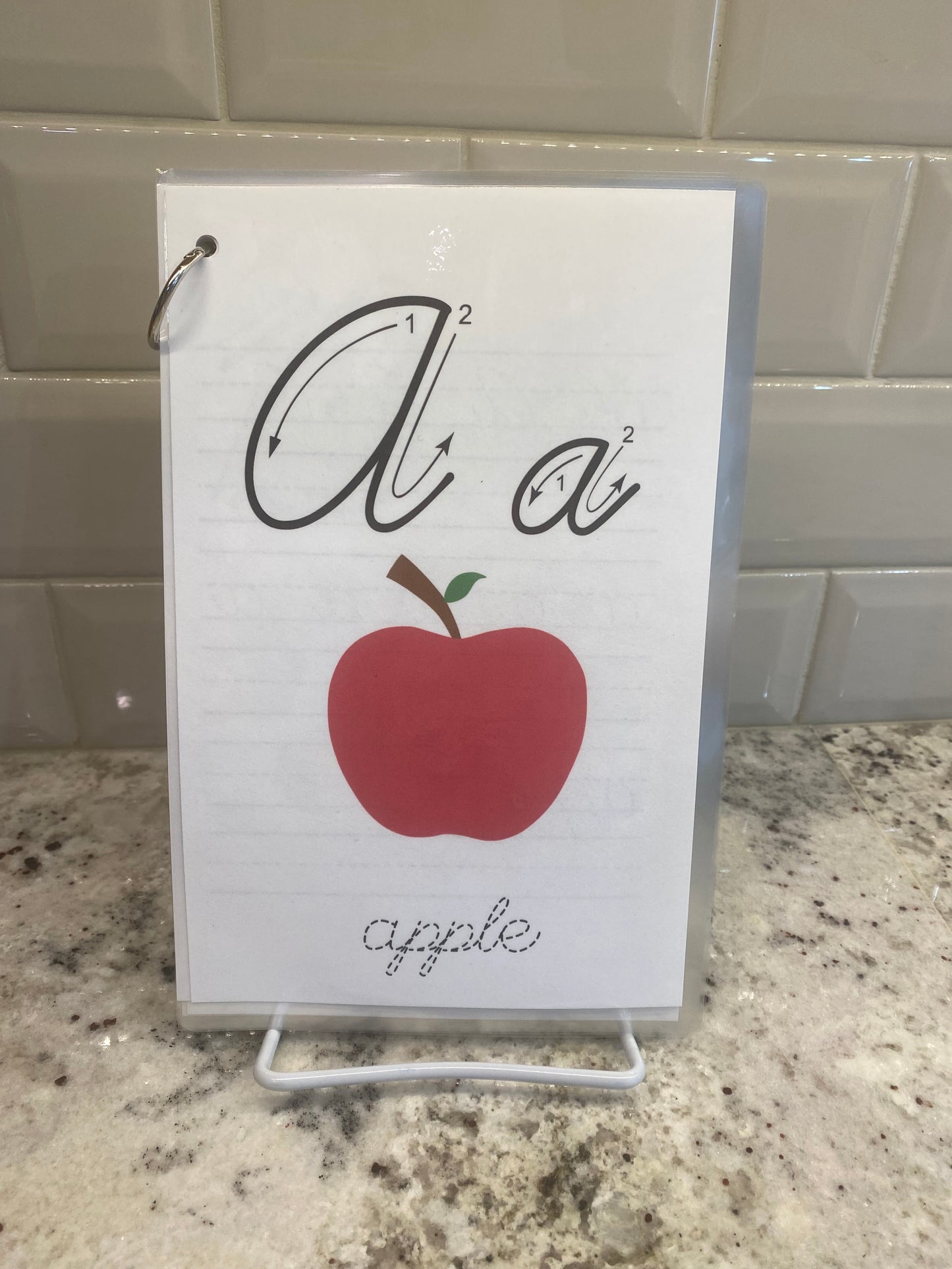 Cursive Flashcard
