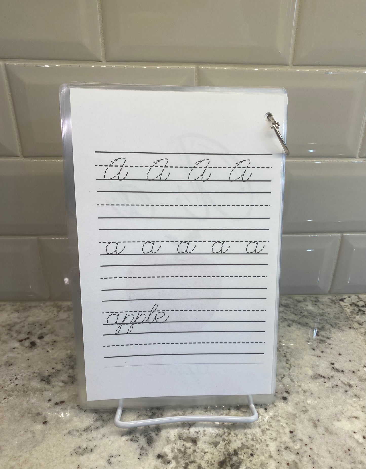 Cursive Flashcard